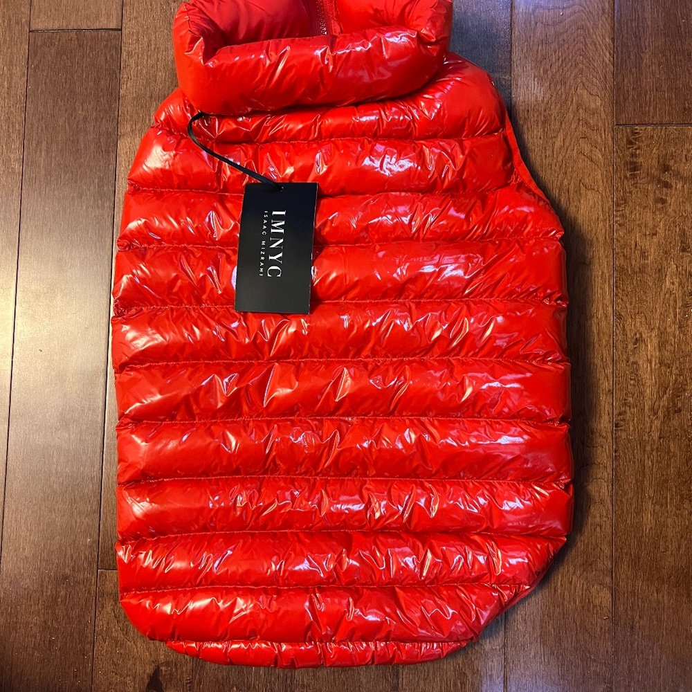 Isaac Mizrahi puffer dog coat
